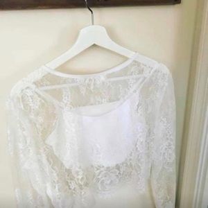 Bridal lace top